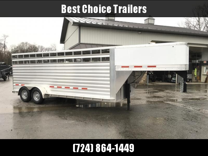2018 Kiefer Manufacturing All-Aluminum Gooseneck Livestock Trailer 6'8" x 6'6" x 20' 2018 Kiefer Manufacturing All-Aluminum Gooseneck Livestock Trailer 6'8" x 6'6" x 20'