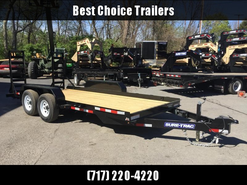 2018 Sure-Trac 7'x16' Skidsteer Equipment Trailer 9900# LOW LOAD ANGLE * CLEARANCE - FREE ALUMINUM WHEELS in Ashburn, VA 2018 Sure-Trac 7'x16' Skidsteer Equipment Trailer 9900# LOW LOAD ANGLE * CLEARANCE - FREE ALUMINUM WHEELS in Ashburn, VA