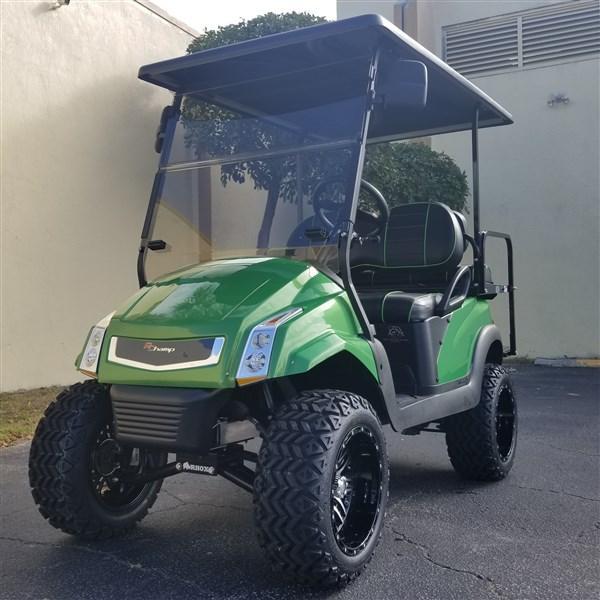 Club Car Precedent Golf Cart with LIME GREEN R Champ Body Kit Club Car Precedent Golf Cart with LIME GREEN R Champ Body Kit