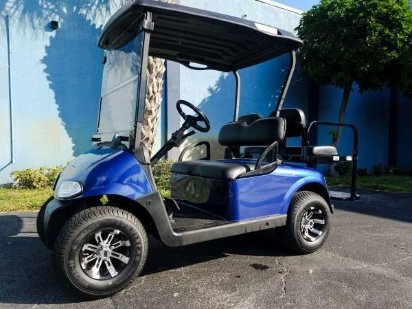 2013 Blue E-Z-GO RXV Golf Cart High Speed 22 MPH Financing Available 2013 Blue E-Z-GO RXV Golf Cart High Speed 22 MPH Financing Available