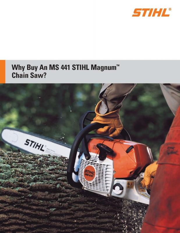Stihl MS441 C-MQ Magnum Chainsaw 32" bar Stihl MS441 C-MQ Magnum Chainsaw 32" bar