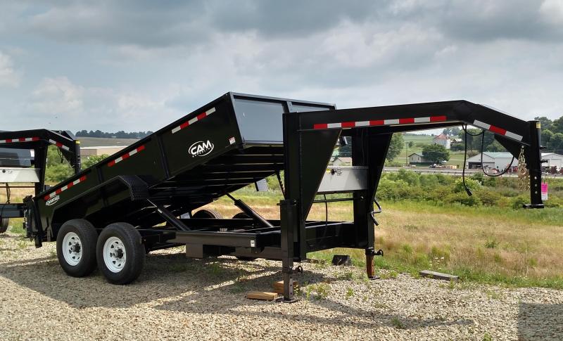 NEW 2019 CAM "Advantage" 6'8"x14' GOOSENECK Lo Pro Equipment Dump NEW 2019 CAM "Advantage" 6'8"x14' GOOSENECK Lo Pro Equipment Dump