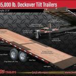 NEW 2019 B-Wise 22' HD Deckover Power Tilt Equipment Trailer NEW 2019 B-Wise 22' HD Deckover Power Tilt Equipment Trailer