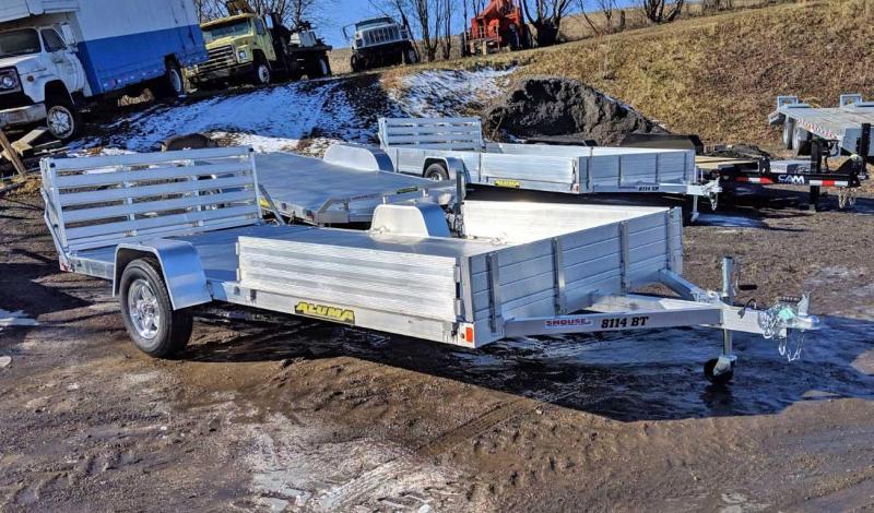 NEW 2019 Aluma 6'9" X 14 Utility Trailer w/ Side Ramps & Bi-Fold Gate NEW 2019 Aluma 6'9" X 14 Utility Trailer w/ Side Ramps & Bi-Fold Gate
