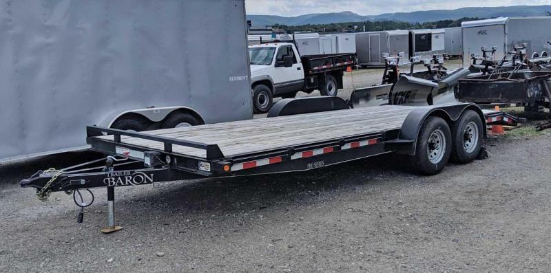 USED 2016 Quality "Trailer Baron" 20' PRO Wood Deck Car Hauler w/ Underbody Ramps USED 2016 Quality "Trailer Baron" 20' PRO Wood Deck Car Hauler w/ Underbody Ramps