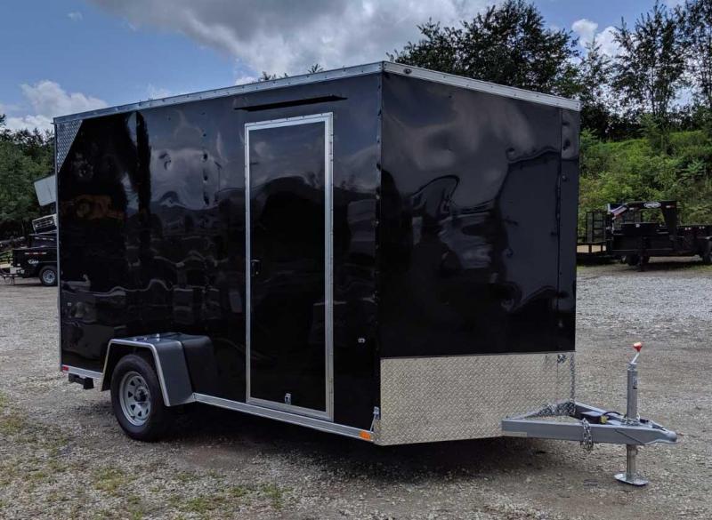 NEW 2019 Steadfast 7x12 JST Sloped V-Nose Cargo Trailer w/ Ramp Door NEW 2019 Steadfast 7x12 JST Sloped V-Nose Cargo Trailer w/ Ramp Door