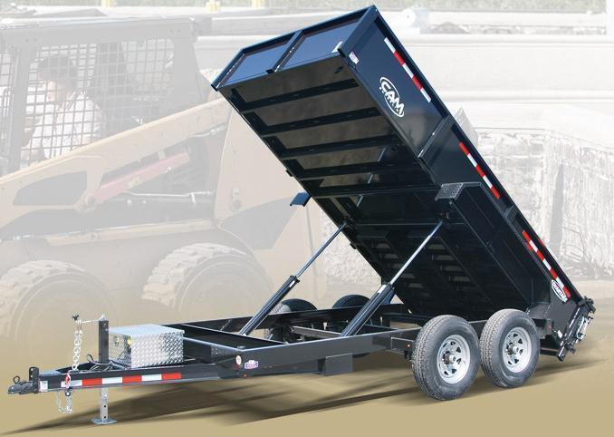 NEW 2019 CAM "Advantage" 6'8" x 14 HD Lo Pro Equipment Dump Trailer (14K) NEW 2019 CAM "Advantage" 6'8" x 14 HD Lo Pro Equipment Dump Trailer (14K)
