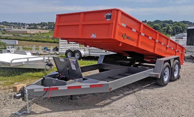 NEW 2019 B-Wise 6'10" x 16' HD Lo Pro Equipment Dump Trailer NEW 2019 B-Wise 6'10" x 16' HD Lo Pro Equipment Dump Trailer