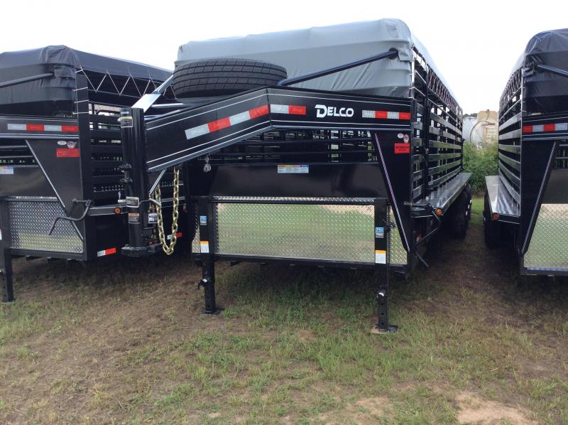 2018 Delco Trailers 6 8 X 28 Gooseneck Bar Top 3-7K Axles Livestock Trailer 2018 Delco Trailers 6 8 X 28 Gooseneck Bar Top 3-7K Axles Livestock Trailer