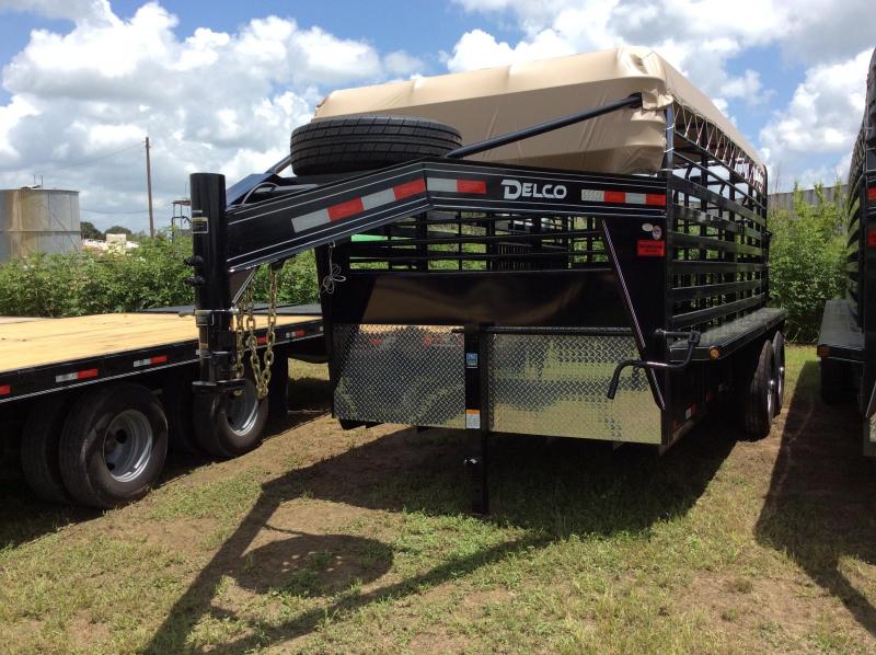 2018 Delco Trailers 6 8 X 16 Gooseneck Bar Top Livestock Trailer 2018 Delco Trailers 6 8 X 16 Gooseneck Bar Top Livestock Trailer