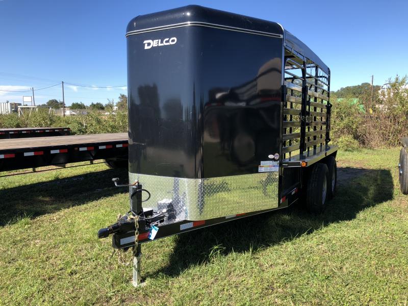 2019 Delco Trailers 6 8 X 14' Bumper Pull Bar Top Livestock Trailer 2019 Delco Trailers 6 8 X 14' Bumper Pull Bar Top Livestock Trailer