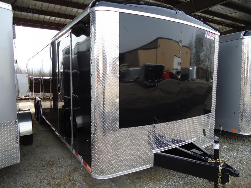 2019 Pace American 8.5X28 JTSE TE4 RAMP ESCAPE DOOR SVNTS BLACK Car / Racing Trailer 2019 Pace American 8.5X28 JTSE TE4 RAMP ESCAPE DOOR SVNTS BLACK Car / Racing Trailer