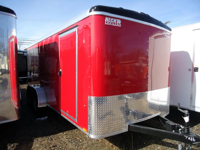 2019 Pace American 7X16 JT TE2 RAMP SVNTS RED Enclosed Cargo Trailer 2019 Pace American 7X16 JT TE2 RAMP SVNTS RED Enclosed Cargo Trailer
