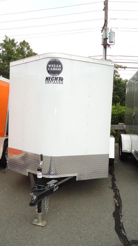 2019 Wells Cargo 6X10 FT S2 EB BAWAY WHITE Enclosed Cargo Trailer 2019 Wells Cargo 6X10 FT S2 EB BAWAY WHITE Enclosed Cargo Trailer