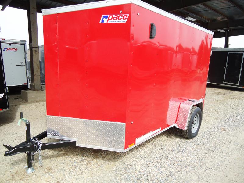 2019 Pace American 6X10 OBDLX SI2 24VS RAMP SVNTS RED Enclosed Cargo Trailer 2019 Pace American 6X10 OBDLX SI2 24VS RAMP SVNTS RED Enclosed Cargo Trailer