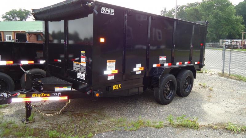 2020 Big Tex Trailers DT 7X14 16LX 14BK RAMPS P4 BLACK Dump Trailer 2020 Big Tex Trailers DT 7X14 16LX 14BK RAMPS P4 BLACK Dump Trailer
