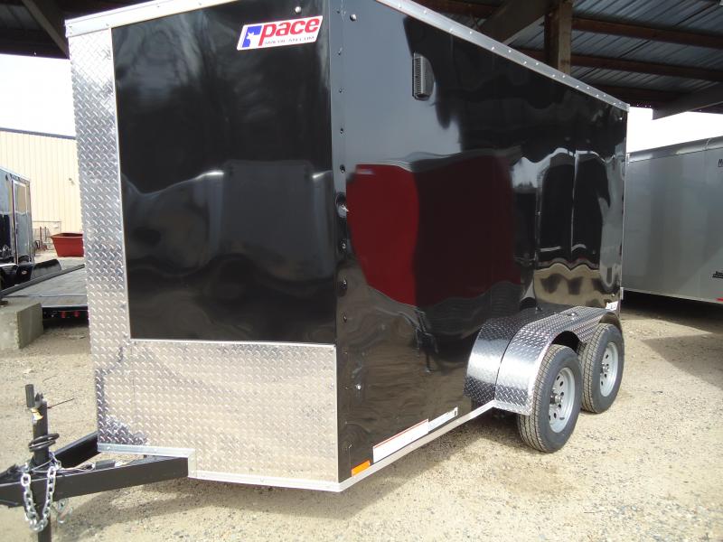 2020 Pace American 6X12 JVSE TE2 24"VS 6"X SVNTS BLACK Enclosed Cargo Trailer 2020 Pace American 6X12 JVSE TE2 24"VS 6"X SVNTS BLACK Enclosed Cargo Trailer