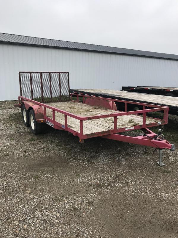 2007 Sure-Trac 7x16 Utility Flatbed Trailer 2007 Sure-Trac 7x16 Utility Flatbed Trailer