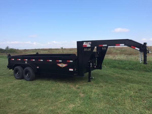 ***SPECIAL*** 2019 H&H Trailers 83"x16' DBW Gooseneck Dump Box Tandem Axle ***SPECIAL*** 2019 H&H Trailers 83"x16' DBW Gooseneck Dump Box Tandem Axle