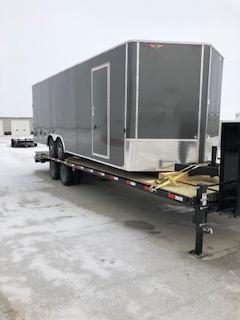 2019 H&H Trailers 101"x24' Charcoal Enclosed Car Hauler V-Nose Tandem Axle 2019 H&H Trailers 101"x24' Charcoal Enclosed Car Hauler V-Nose Tandem Axle