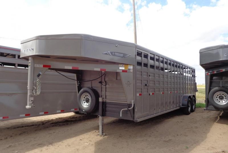 2019 Titan 6'8 x 24' Standard Livestock Trailer 2019 Titan 6'8 x 24' Standard Livestock Trailer