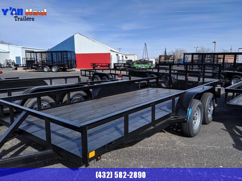 C&M 76 x 16 Utility Trailer Dove tail 32" Gate C&M 76 x 16 Utility Trailer Dove tail 32" Gate
