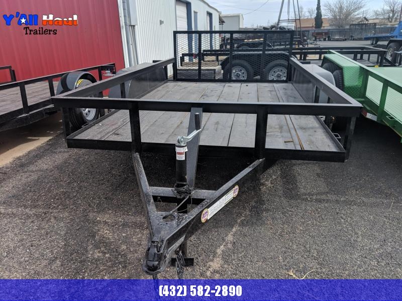 C&M 76 x 12 Tandem Utility Trailer 2' Dovetail 32"Gate C&M 76 x 12 Tandem Utility Trailer 2' Dovetail 32"Gate