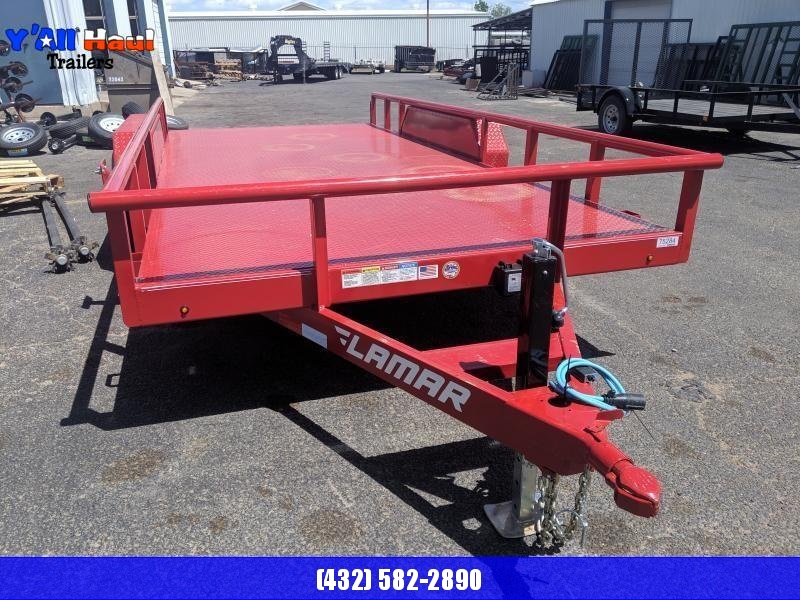 Lamar 83 x 16 Red Steel floor 5.2k Utility Trailer Lamar 83 x 16 Red Steel floor 5.2k Utility Trailer