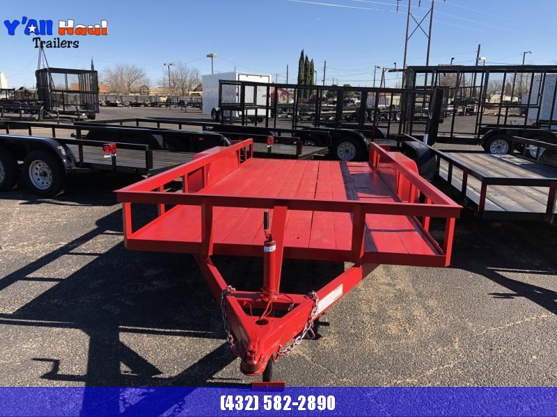 C&M 76 x 16 Classic Red Utility Trailer C&M 76 x 16 Classic Red Utility Trailer