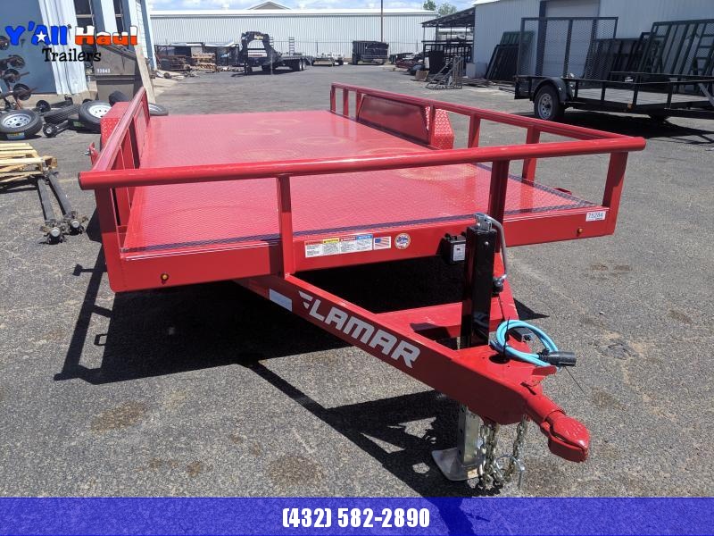 Lamar 83 x 16 Red Steel floor 5.2k Utility Trailer Lamar 83 x 16 Red Steel floor 5.2k Utility Trailer