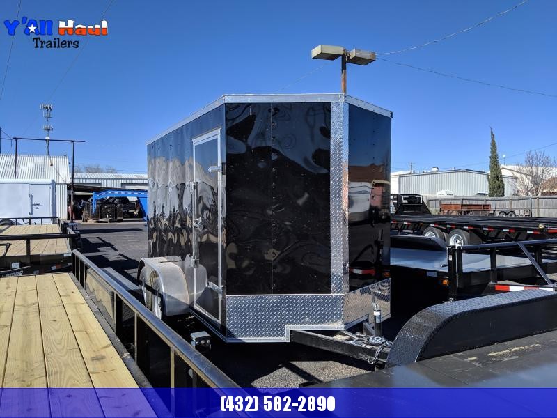Salvation 6 x 12 Black Enclosed Tandem Trailer Salvation 6 x 12 Black Enclosed Tandem Trailer