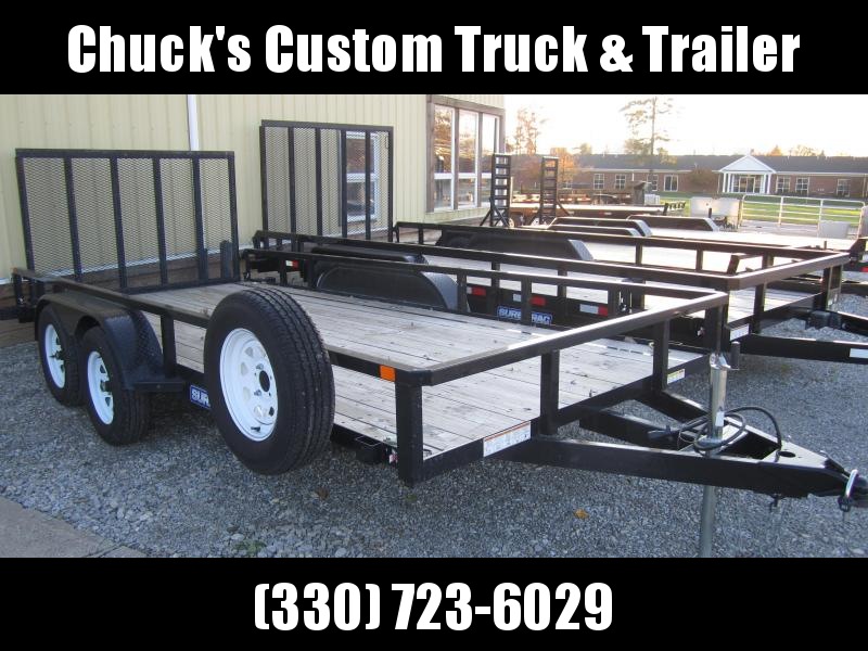 USED 2016 Sure-Trac 7 X 16 Tube Top Utility 7K Tandem USED 2016 Sure-Trac 7 X 16 Tube Top Utility 7K Tandem