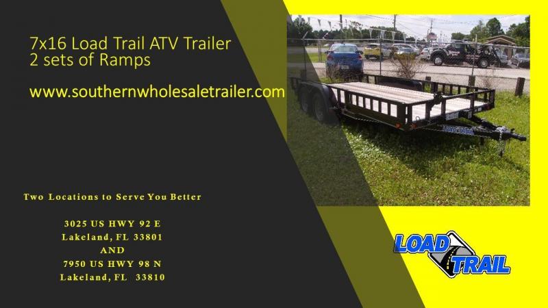 7x16 Load Trail Trailers ATV Tandem Axle Utility 7x16 Load Trail Trailers ATV Tandem Axle Utility
