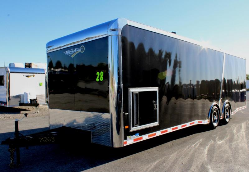 <b>NOW READY</b> 2019 28' Millennium Thunderbolt Enclosed Race Trailer Black Cabinets/ Black Cove /Alum Wheels/Spread 6K Axles in Ashburn, VA <b>NOW READY</b> 2019 28' Millennium Thunderbolt Enclosed Race Trailer Black Cabinets/ Black Cove /Alum Wheels/Spread 6K Axles in Ashburn, VA