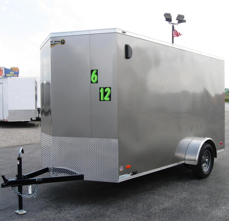 6'x12' Scout Pewter Metallic Enclosed Cargo Trailer 6'x12' Scout Pewter Metallic Enclosed Cargo Trailer