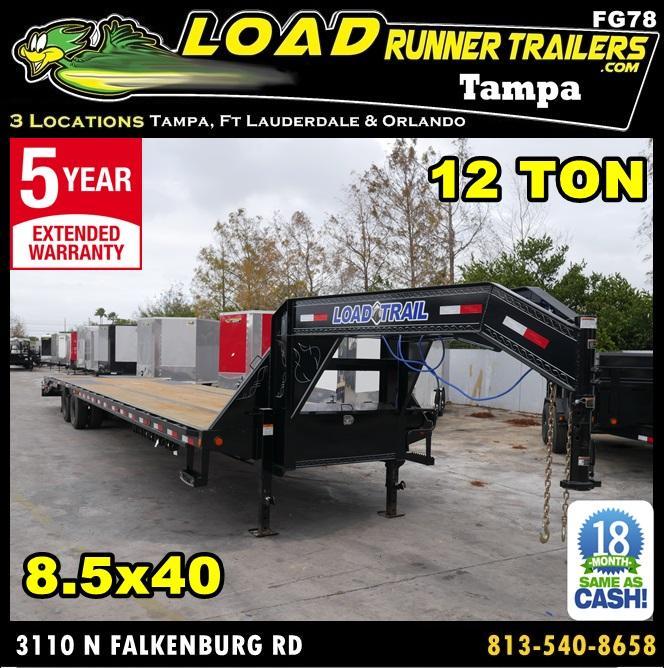 *FG78* 8.5x40 12 TON Deck Over Gooseneck Trailer |Flatbed Trailers 8.5 x 40 | FG102-40T12-FF *FG78* 8.5x40 12 TON Deck Over Gooseneck Trailer |Flatbed Trailers 8.5 x 40 | FG102-40T12-FF