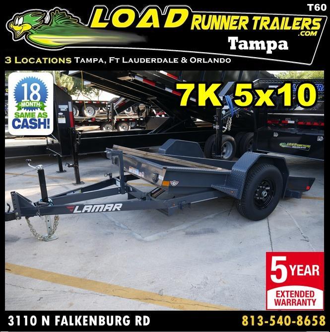 *T60* 5x10 Tilt Deck Bobcat Hauler Trailer 7K Trailers 5 x 10 | T59-10S7T-GT *T60* 5x10 Tilt Deck Bobcat Hauler Trailer 7K Trailers 5 x 10 | T59-10S7T-GT