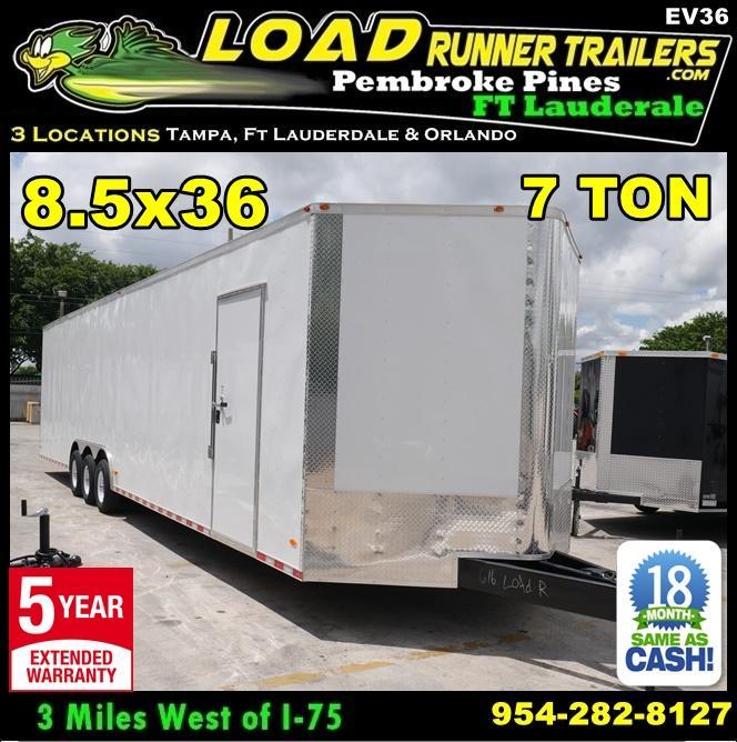 *EV36* 8.5x36 Enclosed Gooseneck Cargo Trailer |21K Car Trailers 8.5 x 36 | EV8.5-36TT5T-R *EV36* 8.5x36 Enclosed Gooseneck Cargo Trailer |21K Car Trailers 8.5 x 36 | EV8.5-36TT5T-R