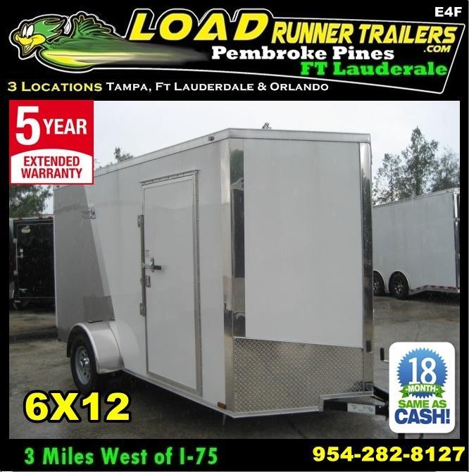 *E4F* 6x12 Enclosed Cargo Trailer Construction Trailers 6 x 12 | EV6-12S3-R *E4F* 6x12 Enclosed Cargo Trailer Construction Trailers 6 x 12 | EV6-12S3-R