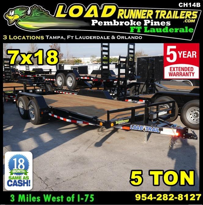 *CH14B* 7x18 Car Haulers & Trailers Hauler & Trailer w/Brakes 7 x 18 | CH82-18T5-2B *CH14B* 7x18 Car Haulers & Trailers Hauler & Trailer w/Brakes 7 x 18 | CH82-18T5-2B