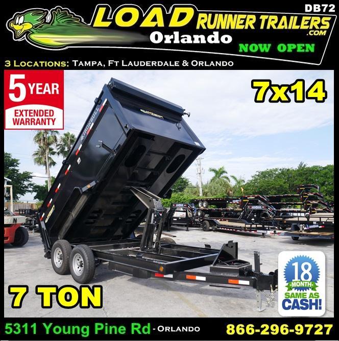 *DB72* 7x14 7 Ton Nortstar Dump Trailer Tandem Axle Trailers 7 x 14 | D83-14T7-48S *DB72* 7x14 7 Ton Nortstar Dump Trailer Tandem Axle Trailers 7 x 14 | D83-14T7-48S