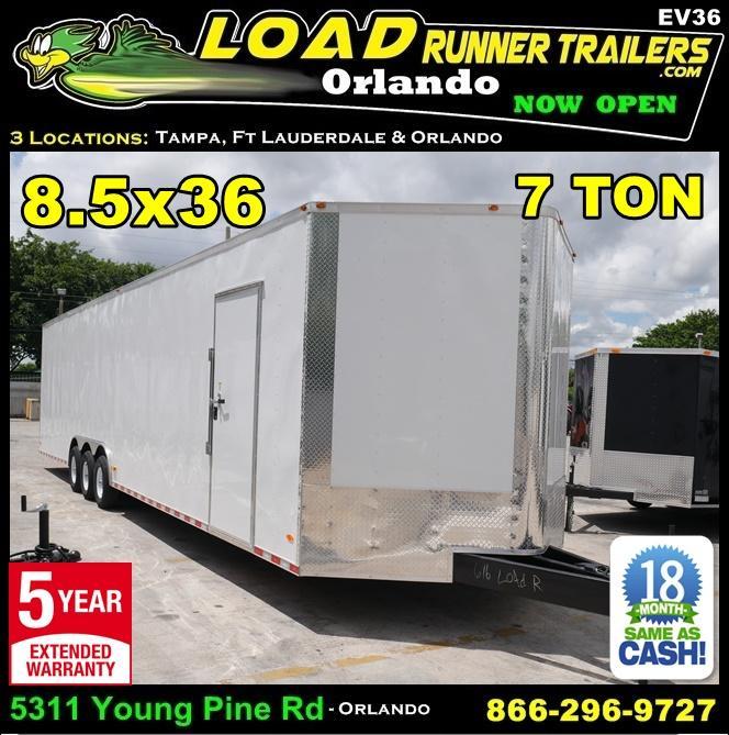 *EV36* 8.5x36 Enclosed Gooseneck Cargo Trailer |21K Car Trailers 8.5 x 36 | EV8.5-36TT5T-R *EV36* 8.5x36 Enclosed Gooseneck Cargo Trailer |21K Car Trailers 8.5 x 36 | EV8.5-36TT5T-R