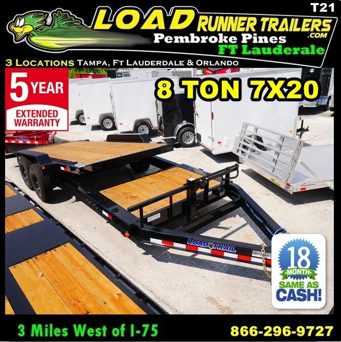 *T21* 7x20 8 TON Tilt Equipment Hauler Trailer 7 x 20 | T83-16+4T8T-GT *T21* 7x20 8 TON Tilt Equipment Hauler Trailer 7 x 20 | T83-16+4T8T-GT