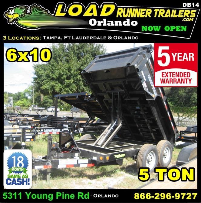 *DB14* 6x10 5k Load Trail Dump Trailer Tandem Axle Trailers 6 x 10 | D72-10T5-24S *DB14* 6x10 5k Load Trail Dump Trailer Tandem Axle Trailers 6 x 10 | D72-10T5-24S