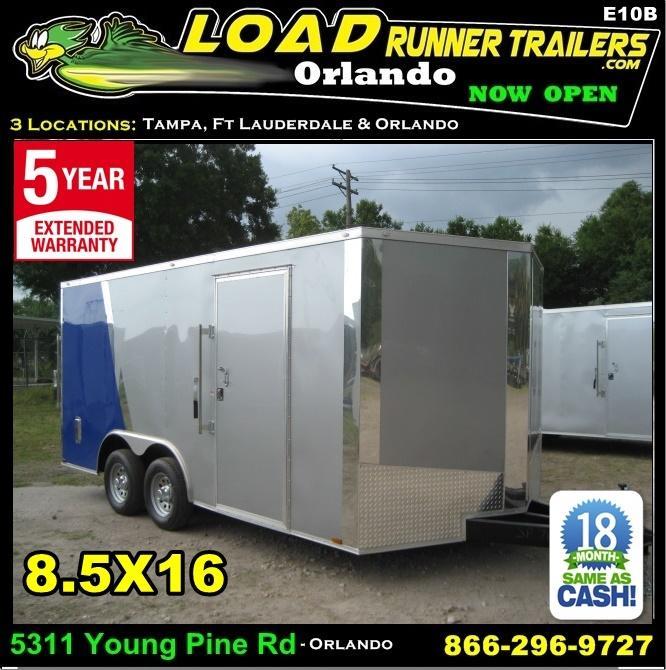 *E10B* 8.5x16 Enclosed Trailer Cargo Car Hauler 8.5 x 16 | EV8.5-16T5-R *E10B* 8.5x16 Enclosed Trailer Cargo Car Hauler 8.5 x 16 | EV8.5-16T5-R