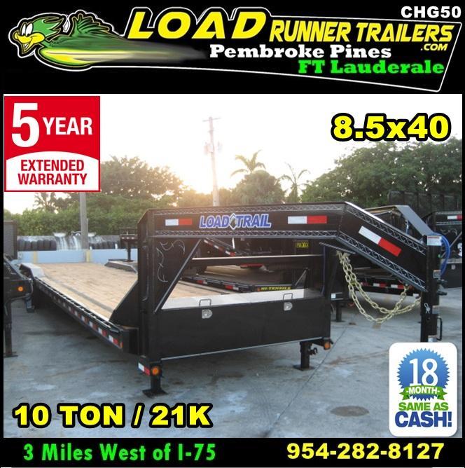 *CHG50* 8.5x40 10 TON Gooseneck Car Hauler Trailer |21K Trailers 8.5 x 40 | CHG102-40TT7-DOF *CHG50* 8.5x40 10 TON Gooseneck Car Hauler Trailer |21K Trailers 8.5 x 40 | CHG102-40TT7-DOF