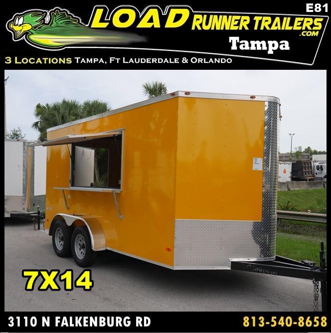 *E81* 7x14 Enclosed Cargo Concession Trailer | Tandem Axle 7 x 14 | EV7-14T3-CONS/D *E81* 7x14 Enclosed Cargo Concession Trailer | Tandem Axle 7 x 14 | EV7-14T3-CONS/D