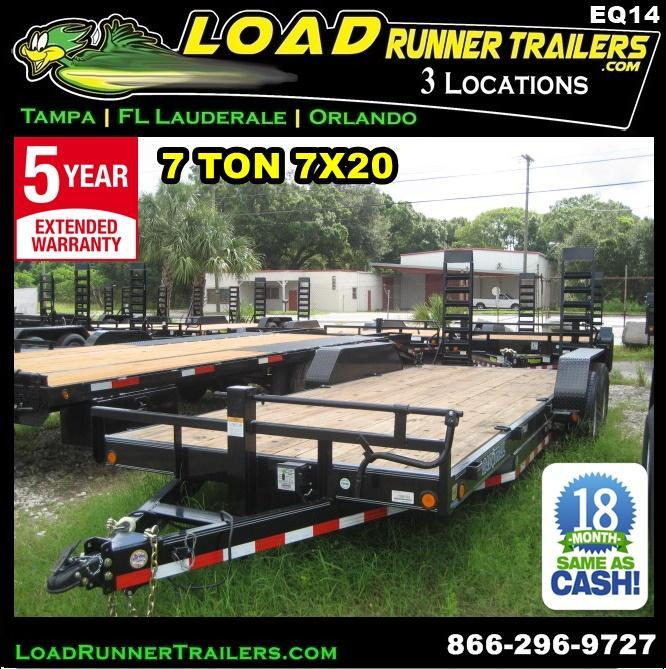 *EQ14* 7x20 7 TON Equipment & Car Hauler Trailer |LR Trailers 7 x 20 | EQ83-20T7-KR *EQ14* 7x20 7 TON Equipment & Car Hauler Trailer |LR Trailers 7 x 20 | EQ83-20T7-KR