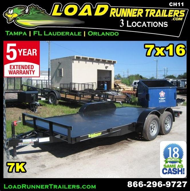 **CH11* 7x16 Car hauler Trailer w/Brakes LR Trailers & Haulers 7 x 16 | CH82-16T3-1B-SD* 7x16 7K Car Trailer Hauler Steel Deck w/Brakes 7 x 16 | CH82-16T3-1B-SD **CH11* 7x16 Car hauler Trailer w/Brakes LR Trailers & Haulers 7 x 16 | CH82-16T3-1B-SD* 7x16 7K Car Trailer Hauler Steel Deck w/Brakes 7 x 16 | CH82-16T3-1B-SD