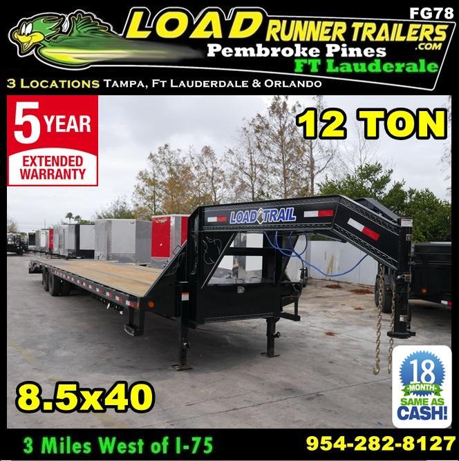 *FG78* 8.5x40 12 TON Deck Over Gooseneck Trailer |Flatbed Trailers 8.5 x 40 | FG102-40T12-FF *FG78* 8.5x40 12 TON Deck Over Gooseneck Trailer |Flatbed Trailers 8.5 x 40 | FG102-40T12-FF
